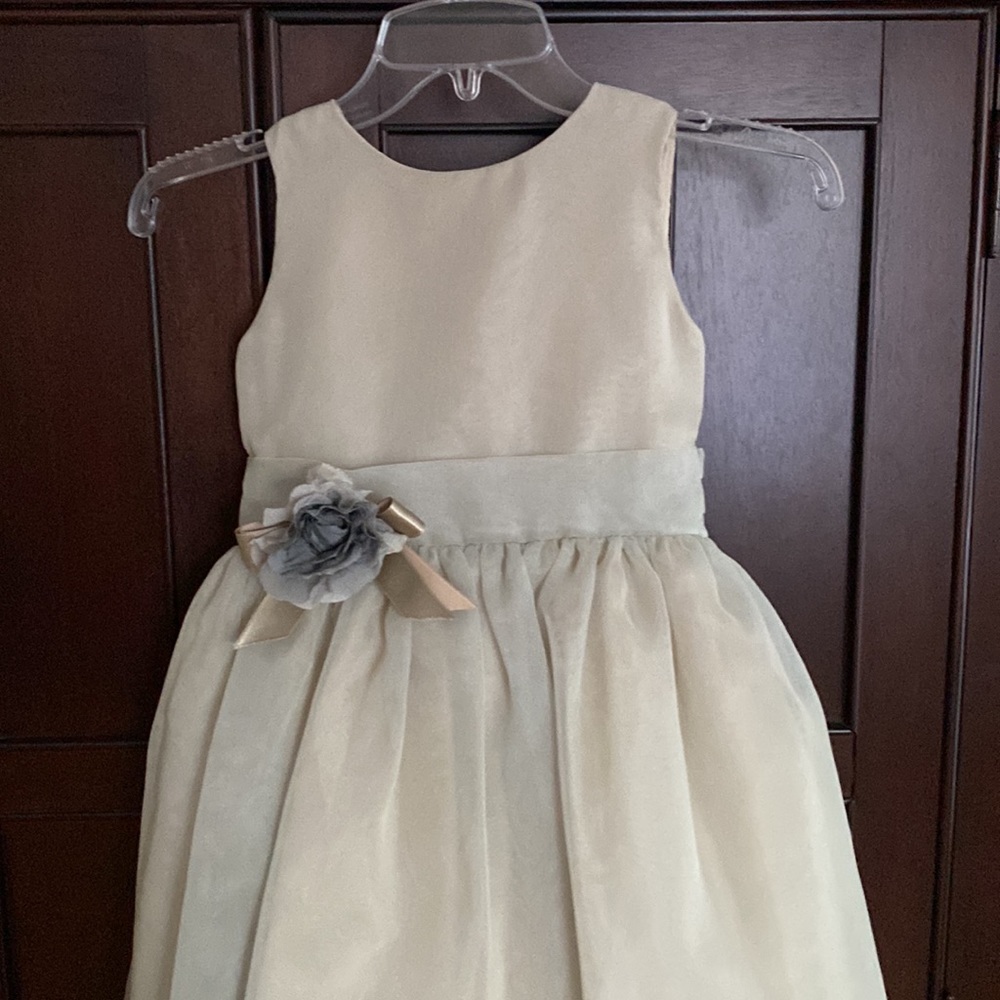NWOT sz 6 special Occasion/ flower girl dress in sage green. Lined/tulle under - Picture 5 of 16